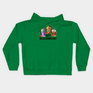 Happy Hallothanksmas Kids Hoodie